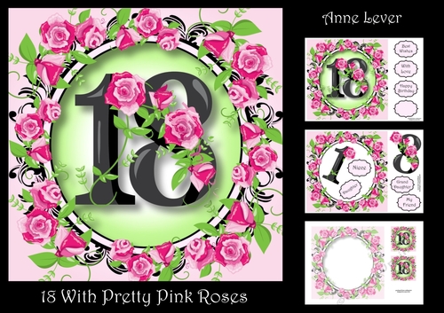 18 With Pretty Pink Roses