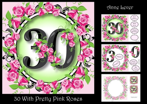 30 With Pretty Pink Roses
