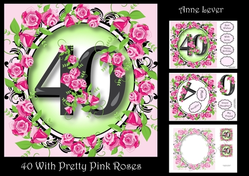 40 With Pretty Pink Roses