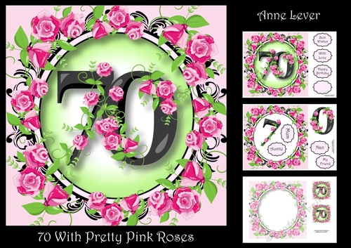 70 With Pretty Pink Roses