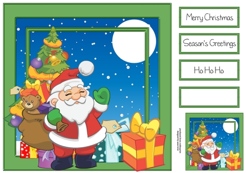 Jolly Santa 8x8