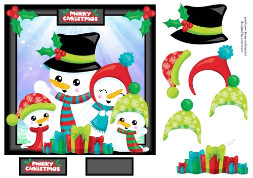 7x7 The Snowman Family