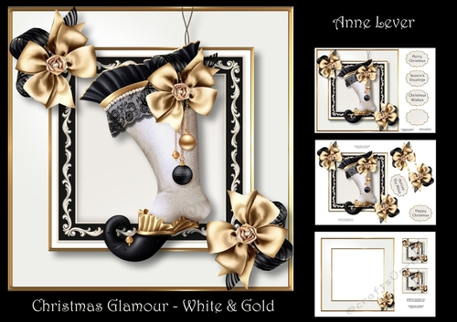 Christmas Glamour - White & Gold