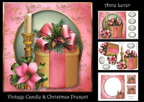 Vintage Candle & Christmas Present