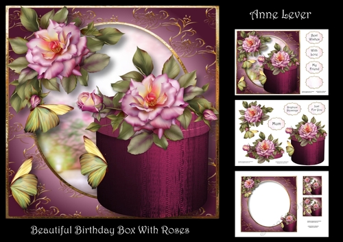 Beautiful Birthday Box With Roses