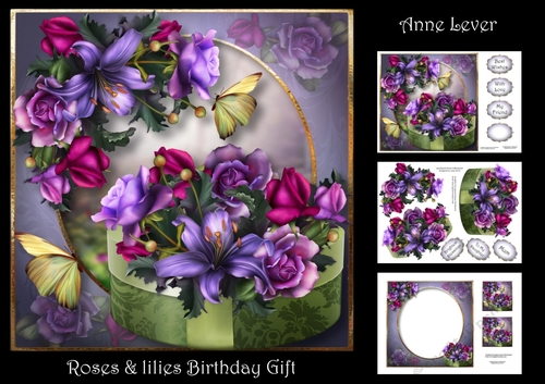 Roses & Lilies Birthday Gift