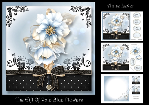 The Gift Of Pale Blue Flowers