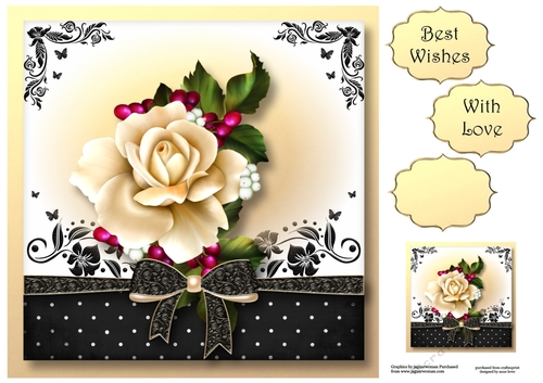 The Gift Of The Winter Rose 8x8