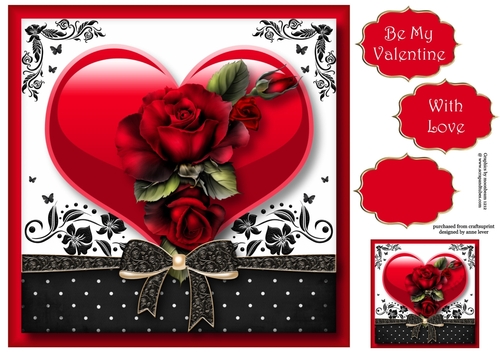 The Gift Of Hearts & Flowers - Valentines 8x8
