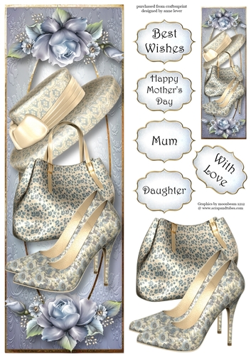 Handbags & Gladrags Pale Blue - Lge DL Topper