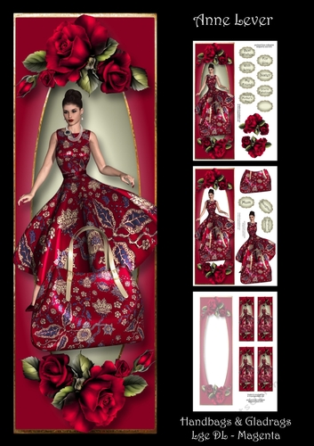 Handbags & Gladrags Lge DL - Magenta
