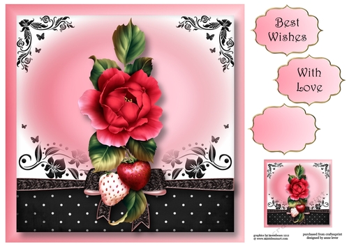 The Gift Of The Strawberry Rose 8x8