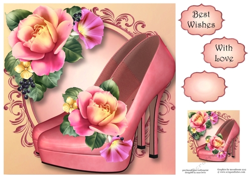 Sumptuous Shoes - Summer Bouquet 8x8