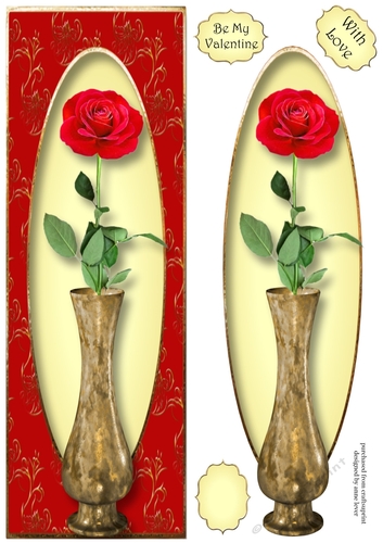 Single Red Rose Lge DL