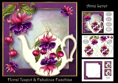 Floral Teapot & Fabulous Fuschias