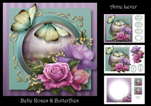 Belle Roses & Butterflies