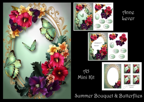 Summer Bouquet & Butterflies