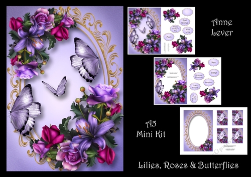Lilies, Roses & Butterflies