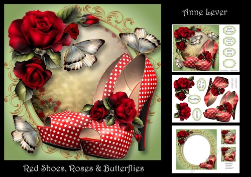 Red Shoes, Roses & Butterflies