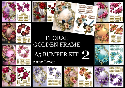 Floral Golden Frame Bumper Kit 2