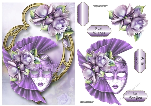 Lilac Masque & Roses