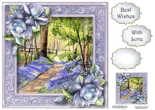 Beautiful Bluebell Woods 8x8