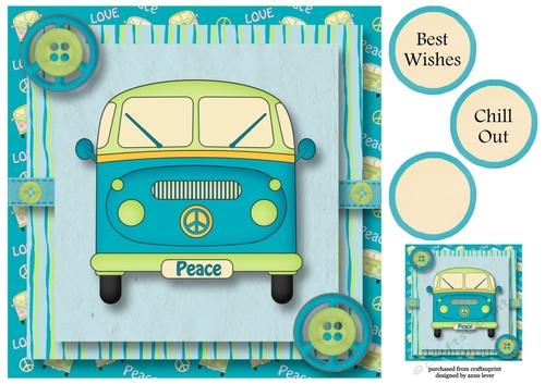 The Camper Van In Blue 8x8