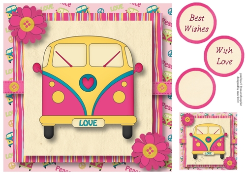 The Camper Van In Pink 8x8