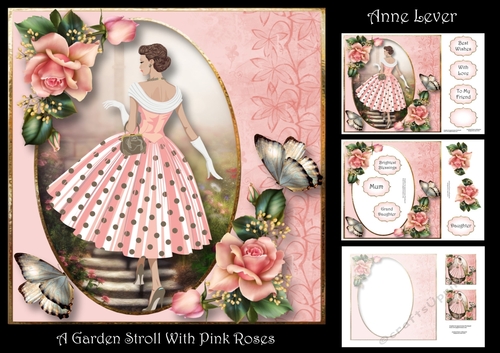 A Garden Stroll With Pink Roses