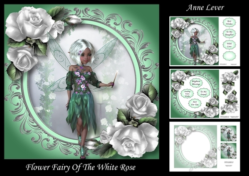 Flower Fairy Of The White Rose