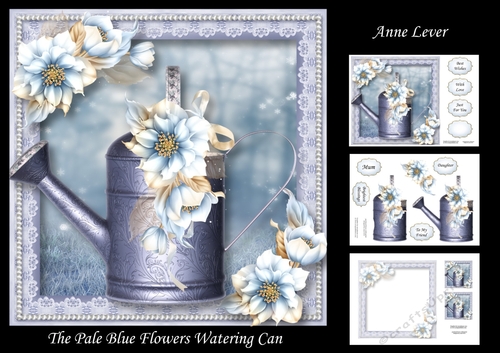 The Pale Blue Flowers Watering Can