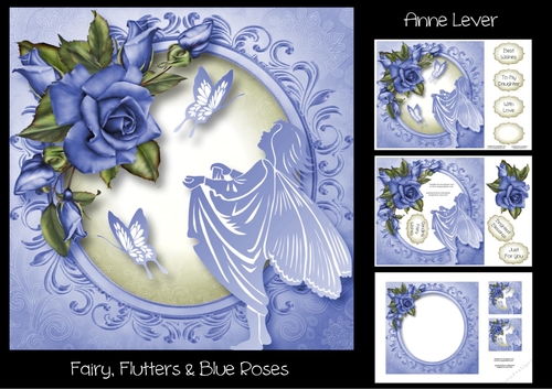 Fairy, Flutters & Blue Roses