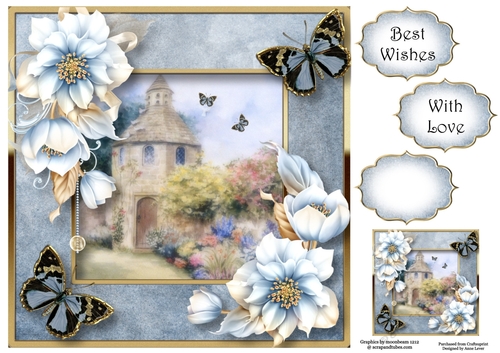 Butterflies At The Dovecote 8x8