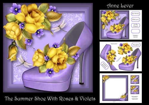 The Summer Shoe With Roses & Violets