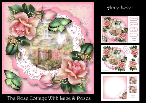 The Rose Cottage With Lace & Roses