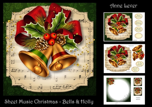 Sheet Music Christmas - Bells & Holly