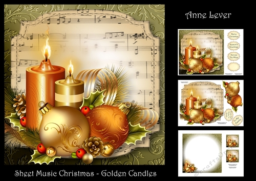 Sheet Music Christmas - Golden Candles