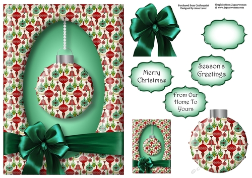 Gift Wrapped Christmas - Bauble A5