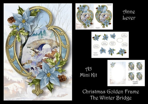 Christmas Golden Frame - The Winter Bridge