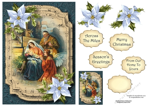 Sheet Music Christmas - The Nativity A5