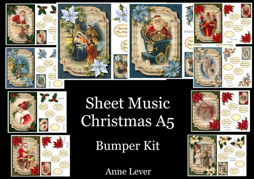 Sheet Music Christmas A5 Bumper Kit