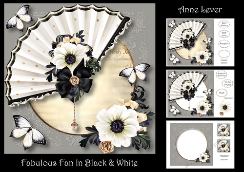 Fabulous Fan In Black & White