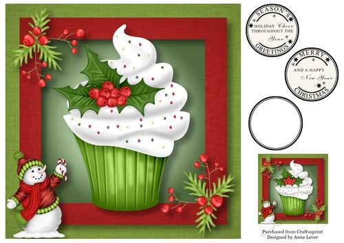 The Christmas Cupcake 8x8