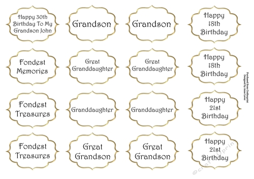Greetings Tags (special request)