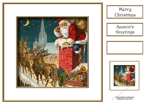Santa On The Rooftop 8x8
