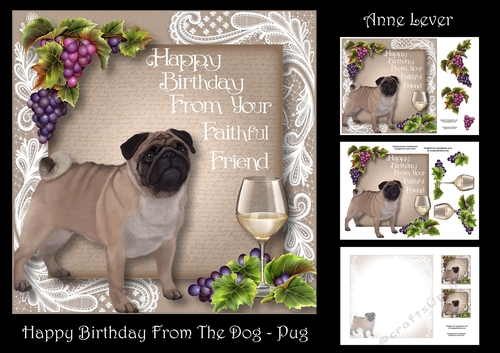 Happy birthday From The Dog - Pug