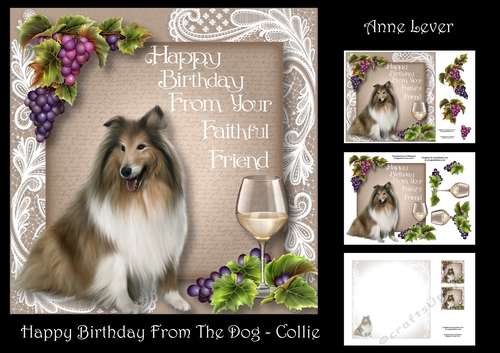 Happy Birthday From The Dog - Collie
