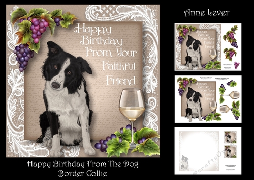 Happy Birthday From The Dog - Border Collie
