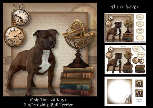 Male Themed Dogs - Staffordshire Bull Terrier