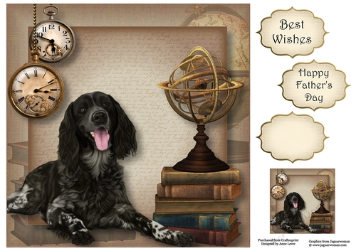 Male Themed Dogs - Munsterlander 8x8